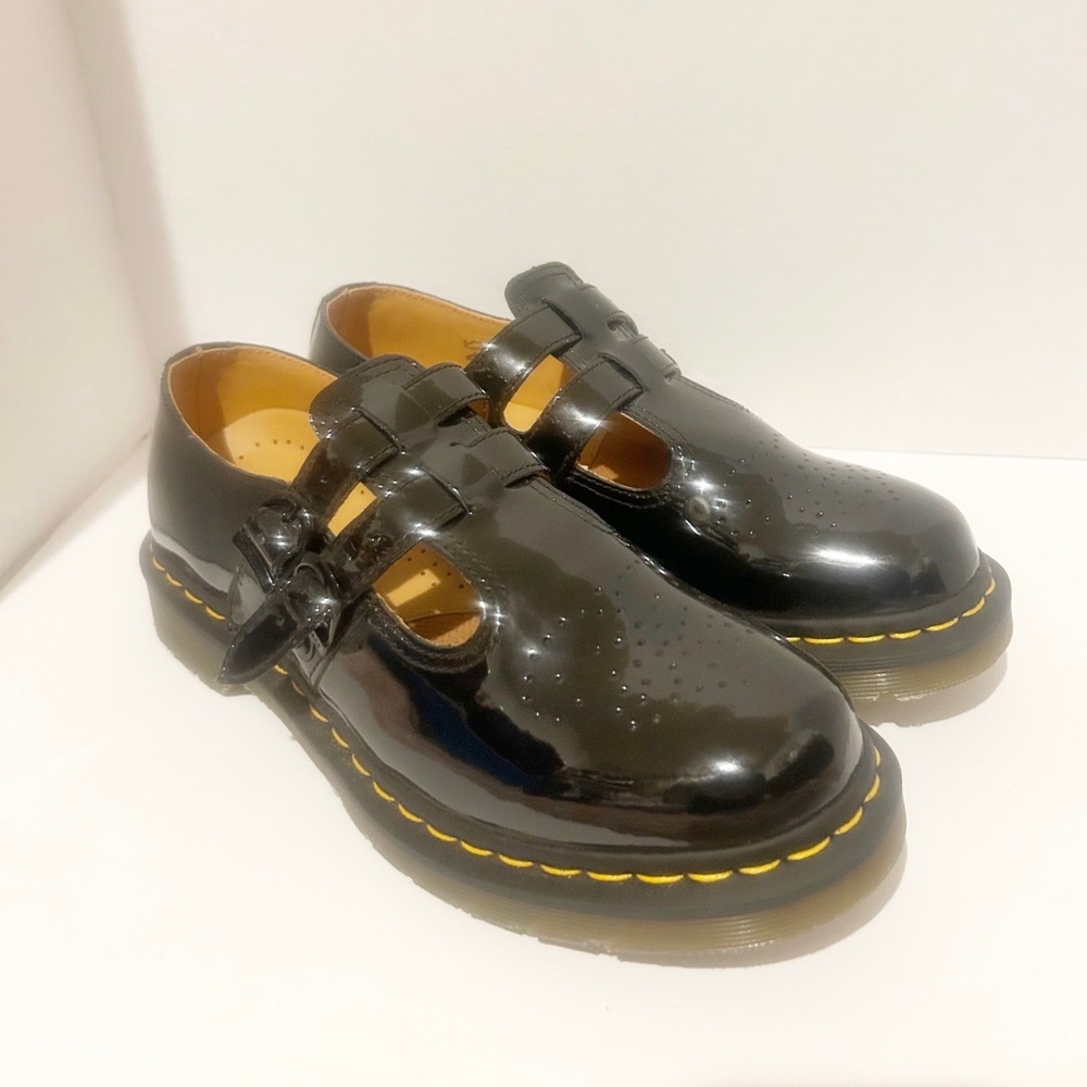 DR MARTENS PATENT LEATHER MARY JANE BLACK SIZE 10 NEW WO Tag Shoes Women